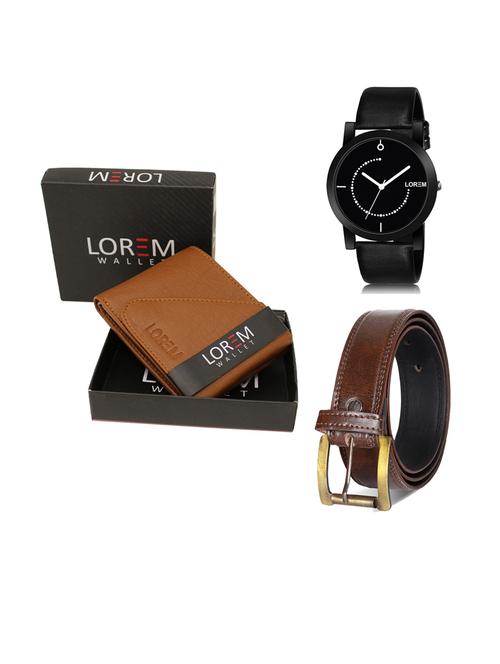 belt, wallet & watch gift combo - 19241350 - Very Small Image - 1