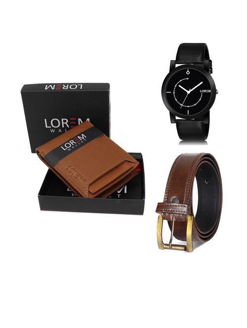 belt, wallet & watch gift combo - 19241355 - Very Small Image - 1
