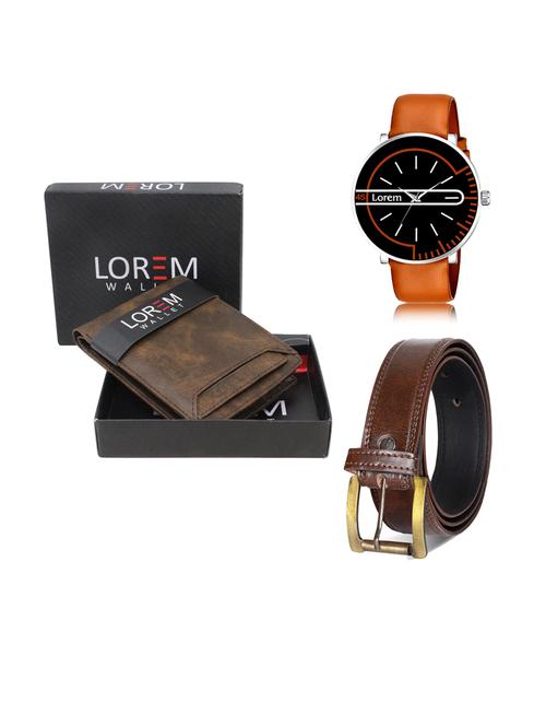 belt, wallet & watch gift combo - 19241364 - Very Small Image - 1