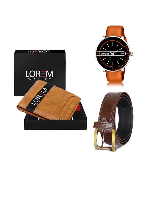 belt, wallet & watch gift combo - 19241365 - Very Small Image - 1