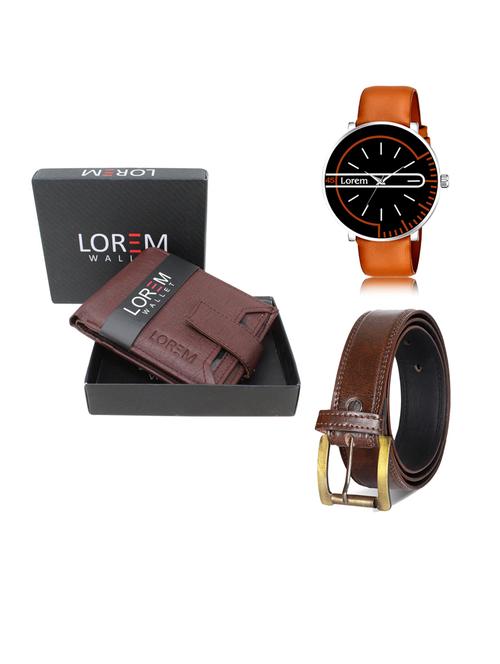 belt, wallet & watch gift combo - 19241370 - Very Small Image - 1