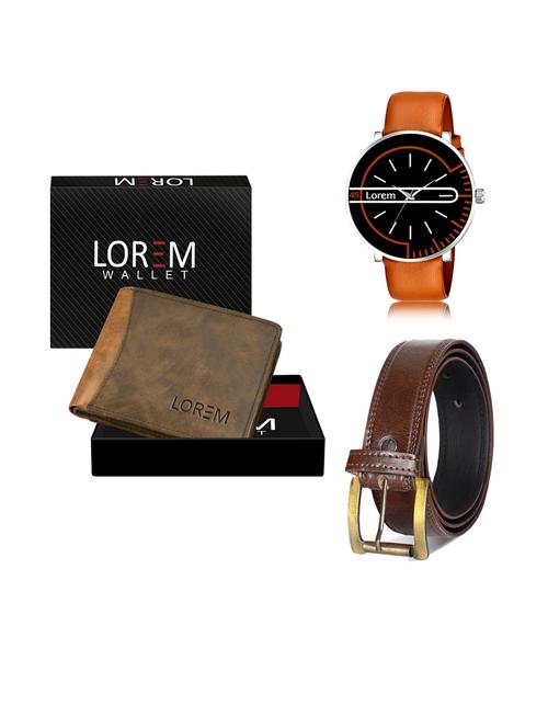 belt, wallet & watch gift combo - 19241398 - Very Small Image - 1