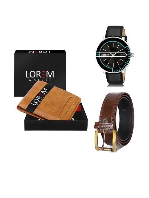 belt, wallet & watch gift combo - 19241439 - Very Small Image - 1