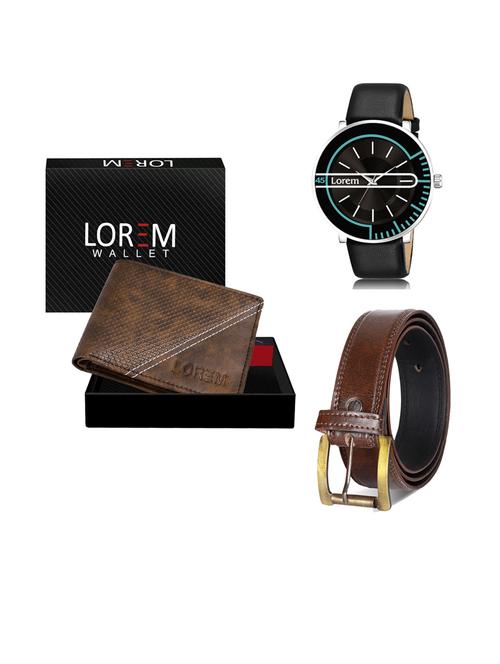belt, wallet & watch gift combo - 19241482 - Very Small Image - 1