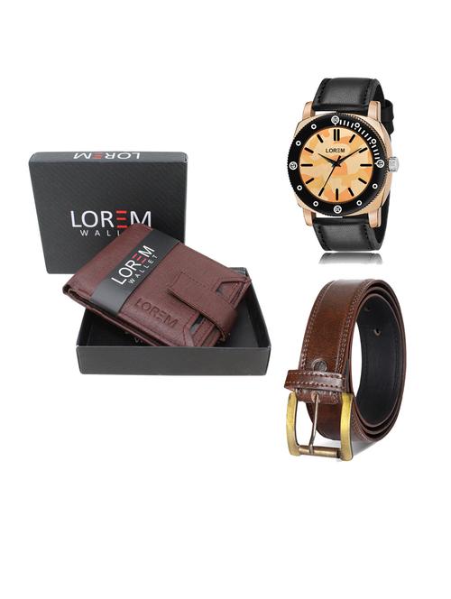 belt, wallet & watch gift combo - 19241483 - Very Small Image - 1