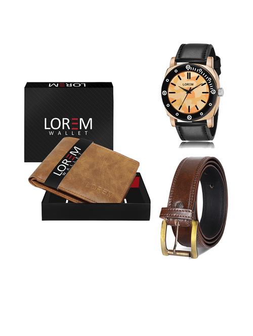 belt, wallet & watch gift combo - 19241493 - Very Small Image - 1