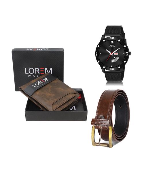 belt, wallet & watch gift combo - 19241512 - Very Small Image - 1