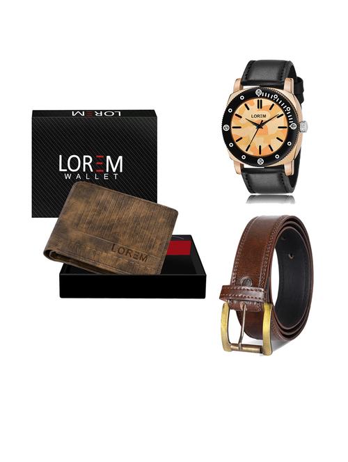belt, wallet & watch gift combo - 19241531 - Very Small Image - 1