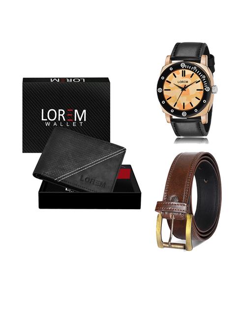 belt, wallet & watch gift combo - 19241549 - Very Small Image - 1
