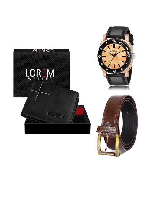 belt, wallet & watch gift combo - 19241562 - Very Small Image - 1
