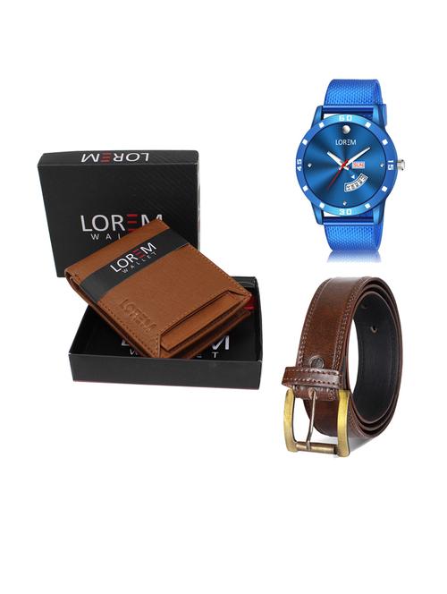 belt, wallet & watch gift combo - 19241584 - Very Small Image - 1