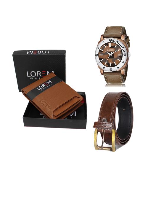 belt, wallet & watch gift combo - 19241586 - Very Small Image - 1