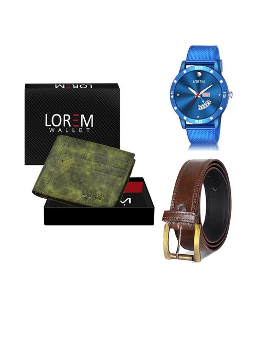 belt, wallet & watch gift combo - 19241605 - Very Small Image - 1