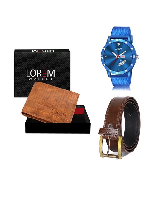 belt, wallet & watch gift combo - 19241625 - Very Small Image - 1