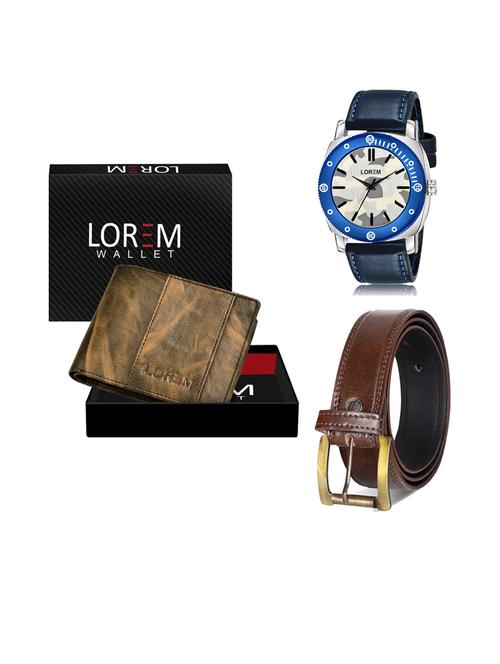 belt, wallet & watch combo - 19241688 - Very Small Image - 1
