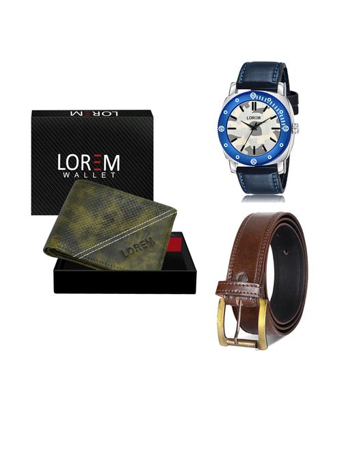 belt, wallet & watch combo - 19241702 - Very Small Image - 1