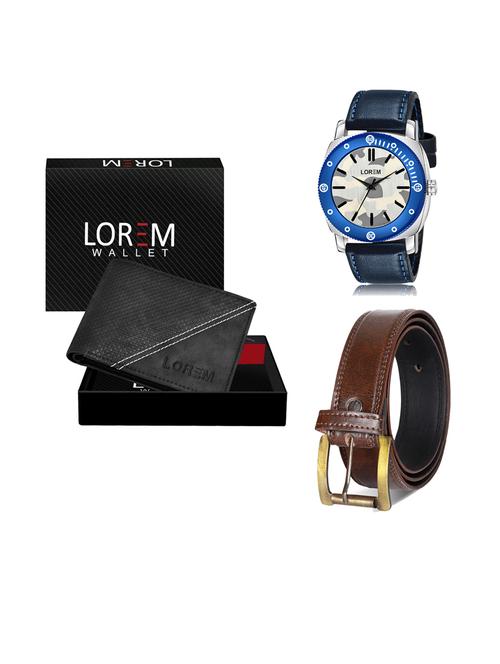 belt, wallet & watch combo - 19241703 - Very Small Image - 1