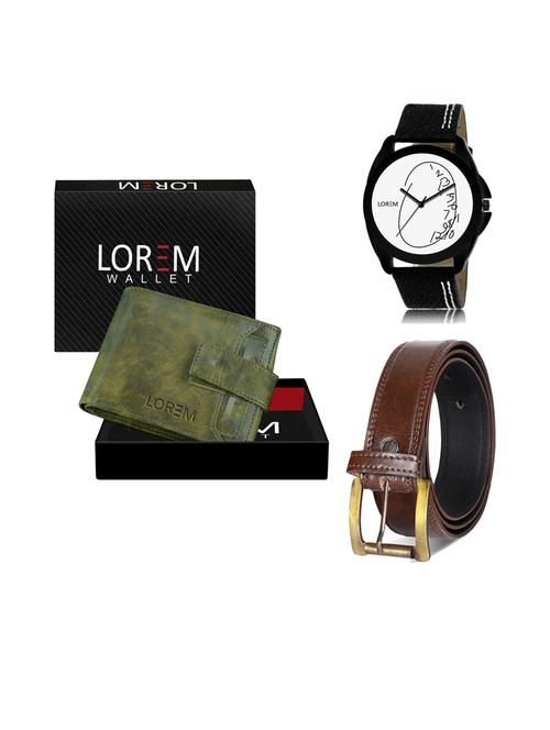 belt, wallet & watch gift combo - 19241735 - Very Small Image - 1