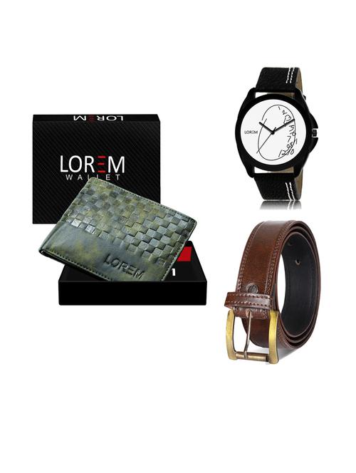 belt, wallet & watch gift combo - 19241751 - Very Small Image - 1