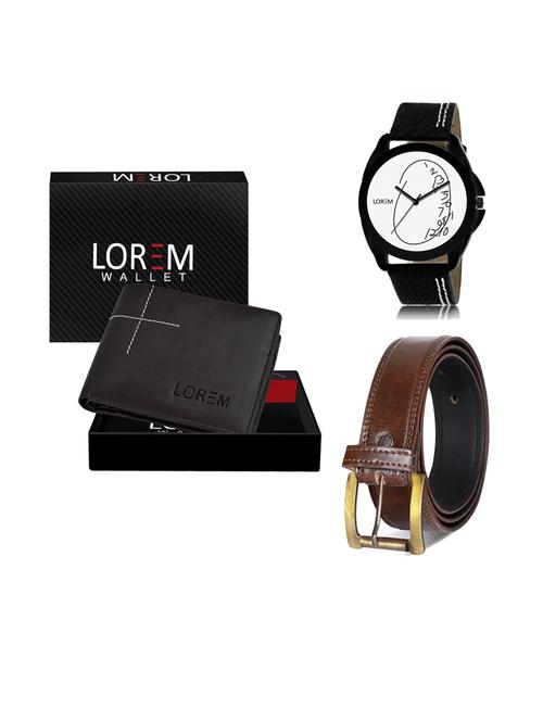 belt, wallet & watch gift combo - 19241754 - Very Small Image - 1