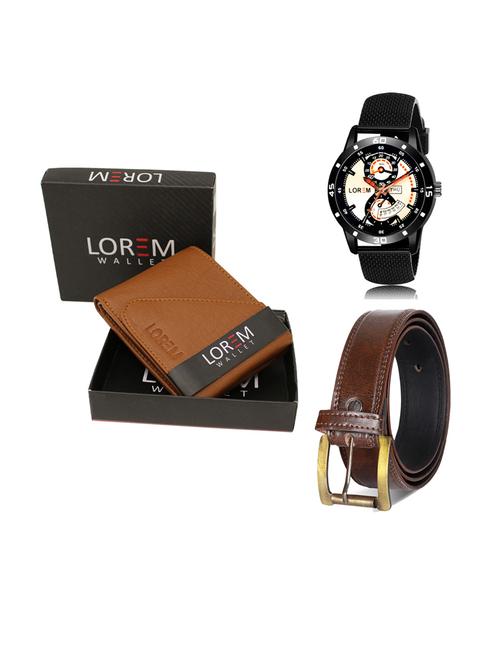 belt, wallet & watch gift combo - 19241760 - Very Small Image - 1