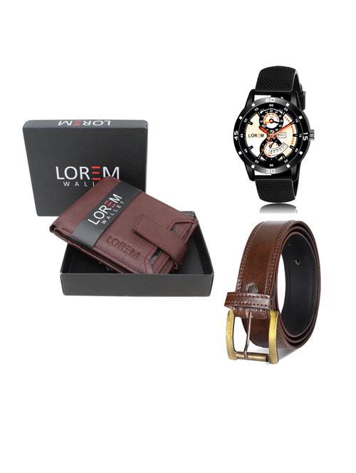 belt, wallet & watch gift combo - 19241767 - Very Small Image - 1