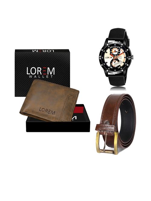 belt, wallet & watch gift combo - 19241782 - Very Small Image - 1