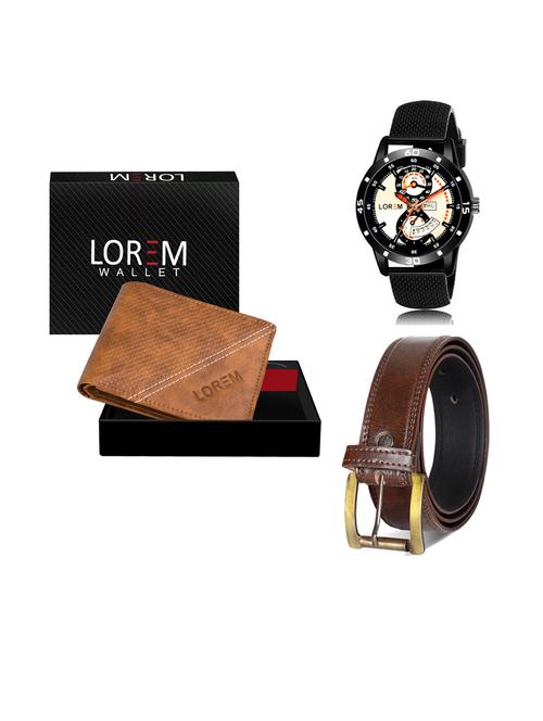 belt, wallet & watch gift combo - 19241791 - Very Small Image - 1