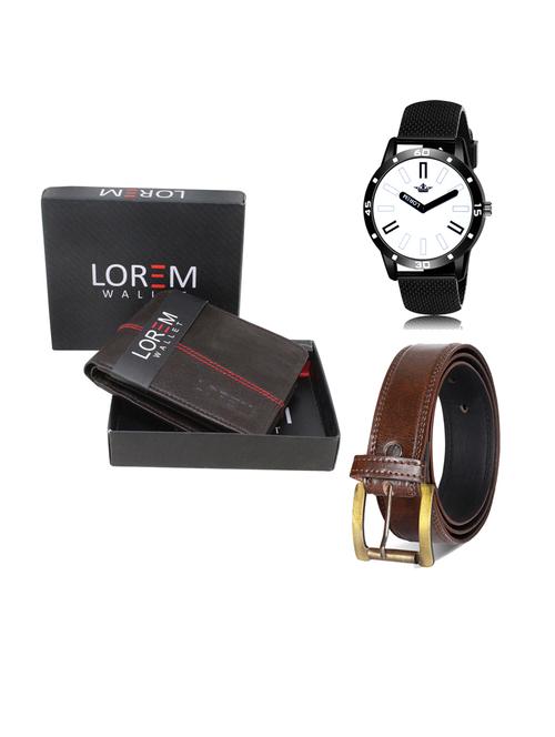 belt, wallet & watch gift combo - 19241810 - Very Small Image - 1