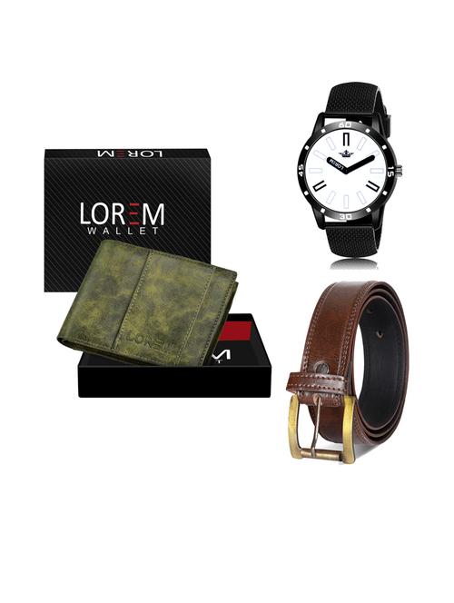 belt, wallet & watch gift combo - 19241821 - Very Small Image - 1