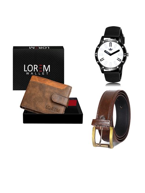 belt, wallet & watch gift combo - 19241847 - Very Small Image - 1