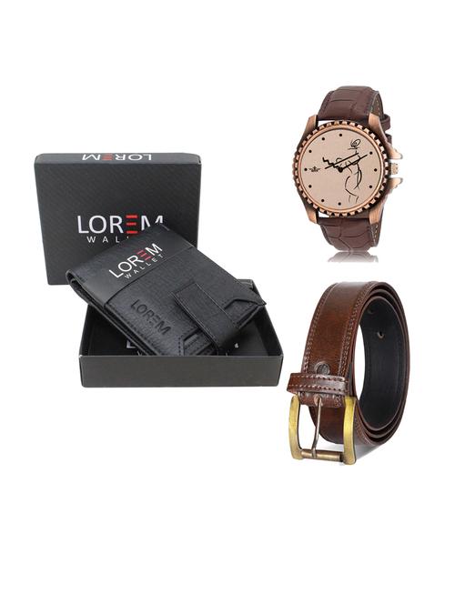 belt, wallet & watch combo - 19242171 - Very Small Image - 1