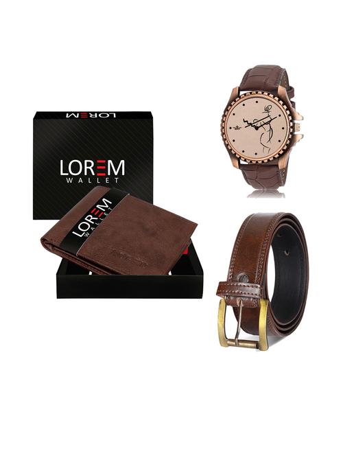 belt, wallet & watch combo - 19242175 - Very Small Image - 1