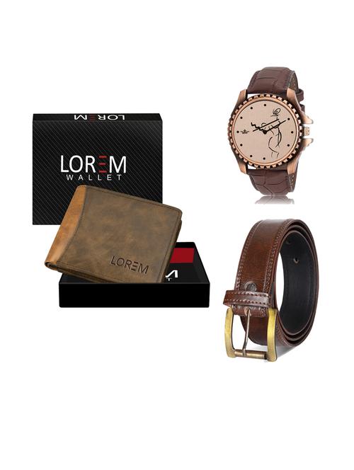 belt, wallet & watch combo - 19242189 - Very Small Image - 1