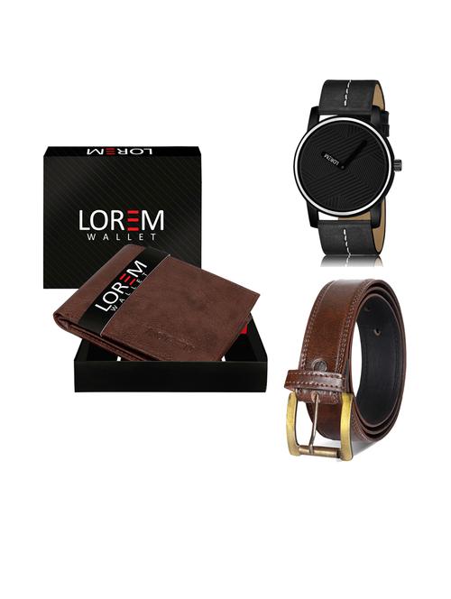 belt, wallet & watch combo - 19242265 - Very Small Image - 1