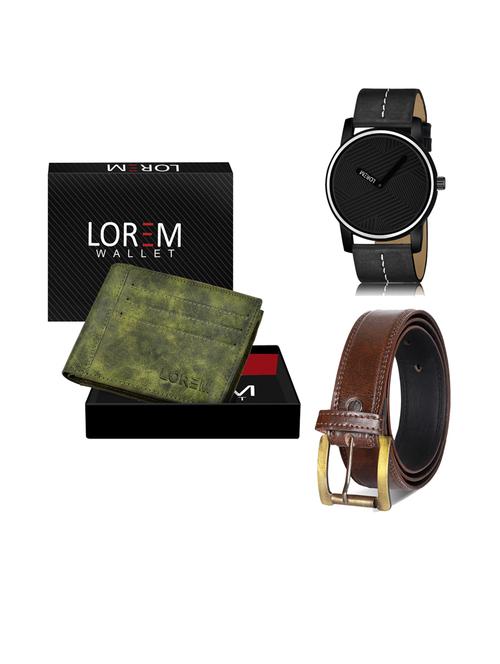 belt, wallet & watch combo - 19242270 - Very Small Image - 1
