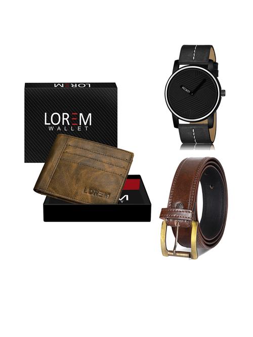 belt, wallet & watch combo - 19242272 - Very Small Image - 1