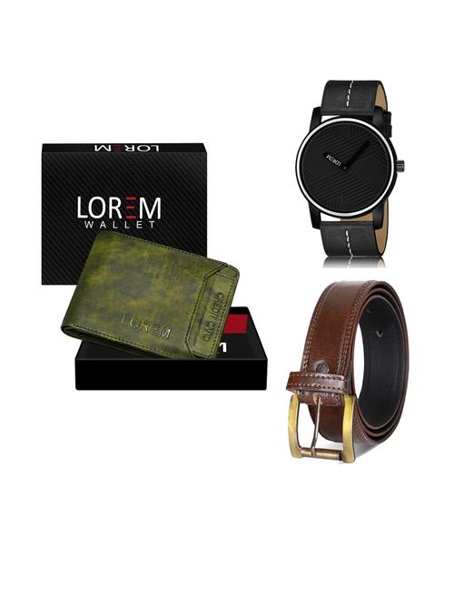 belt, wallet & watch combo - 19242280 - Very Small Image - 1
