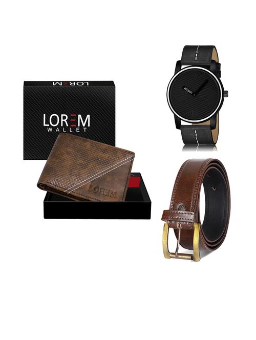 belt, wallet & watch combo - 19242285 - Very Small Image - 1