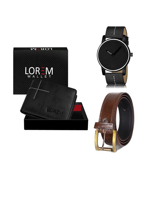 belt, wallet & watch combo - 19242293 - Very Small Image - 1