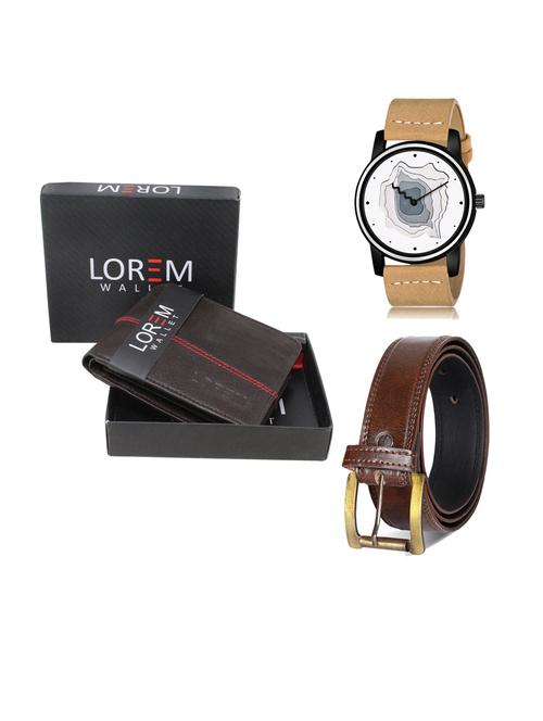 belt, wallet & watch combo - 19242305 - Very Small Image - 1