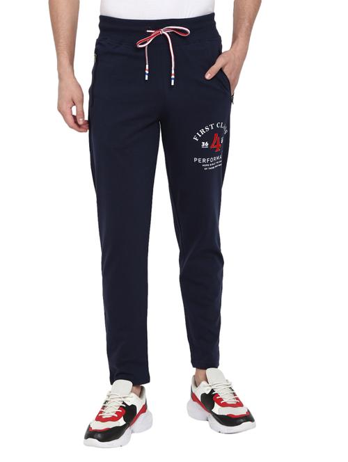 navy blue full length track pant - 19242507 - Very Small Image - 1