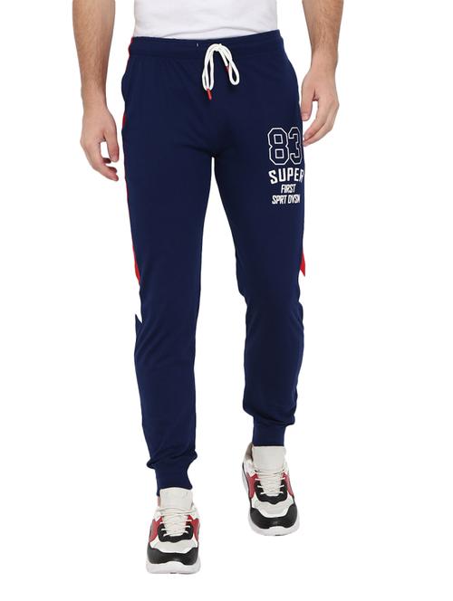 navy blue full length track pant - 19242534 - Very Small Image - 1