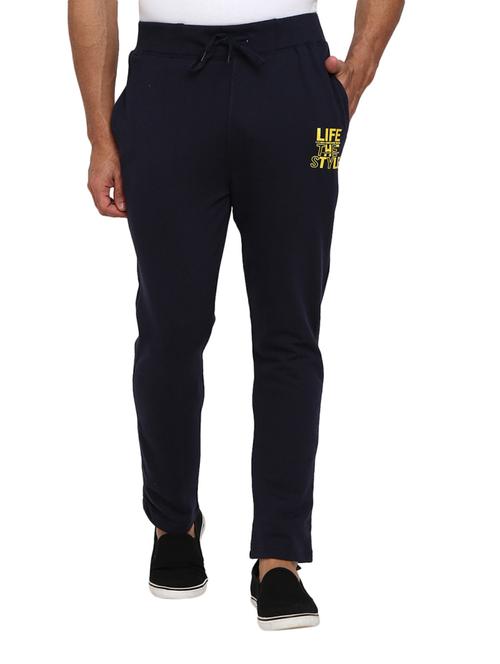 navy blue full length track pant - 19242614 - Very Small Image - 1