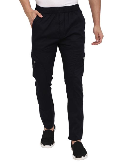 navy blue full length track pant - 19242646 - Very Small Image - 1