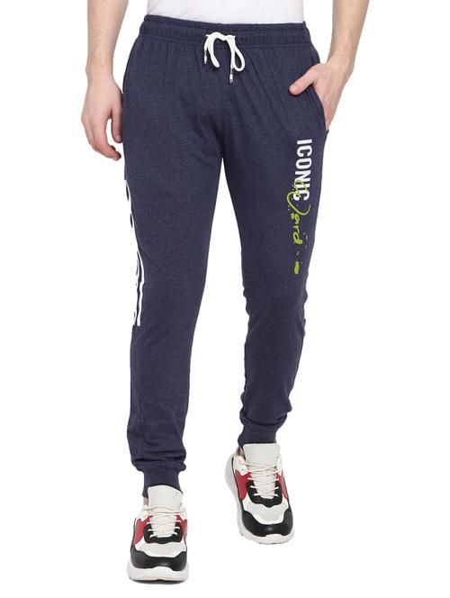 navy blue full length track pant - 19242677 - Very Small Image - 1