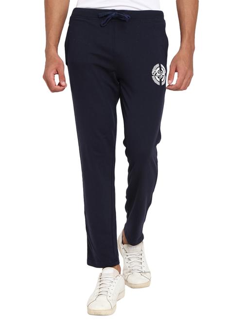 navy blue full length track pant - 19242686 - Very Small Image - 1