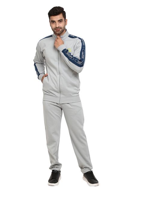 grey cotton full length track suit - 19242863 - Very Small Image - 1