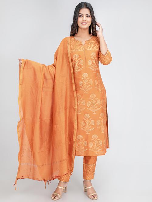 printed kurta pant set - 19242899 - Very Small Image - 1