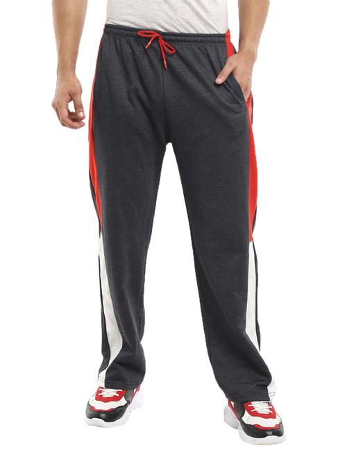 grey solid full length track pant - 19242969 - Very Small Image - 1